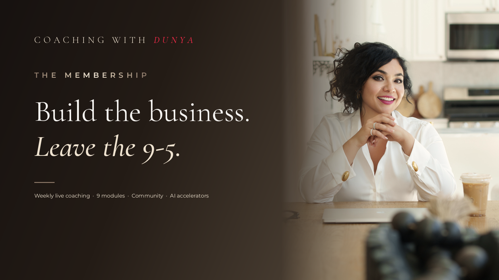Dunya Daikhi, The Profit Coach. Build the business. Leave the 9-5.