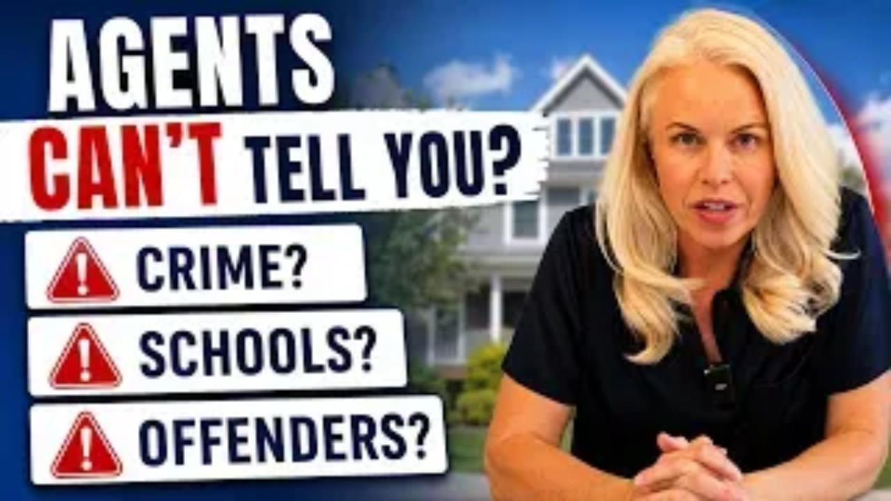 expert mortgage explains what real estate agents legally cannot tell buyers about neighborhoods, crime, schools, and safety