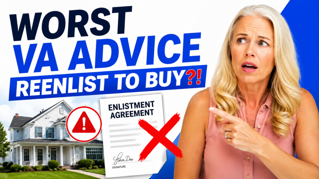 Expert mortgage explains why a veteran was incorrectly told to re-enlist in the military to qualify for a VA mortgage and the dangers of bad lending advice.