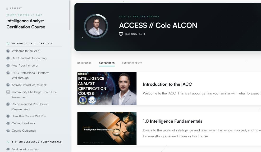 Inside the IACC course: the eight-module curriculum
