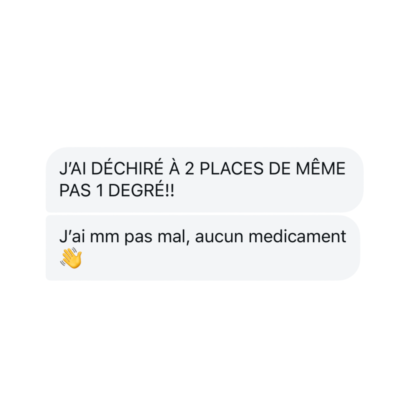 Témoignage : « J'ai déchiré à 2 places de même pas 1 degré », accouchement sans médicament