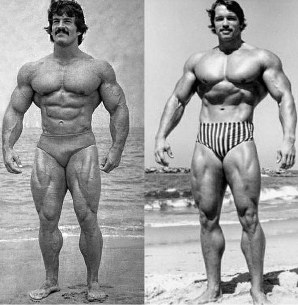 Mike Mentzer og Arnold Schwarzenegger