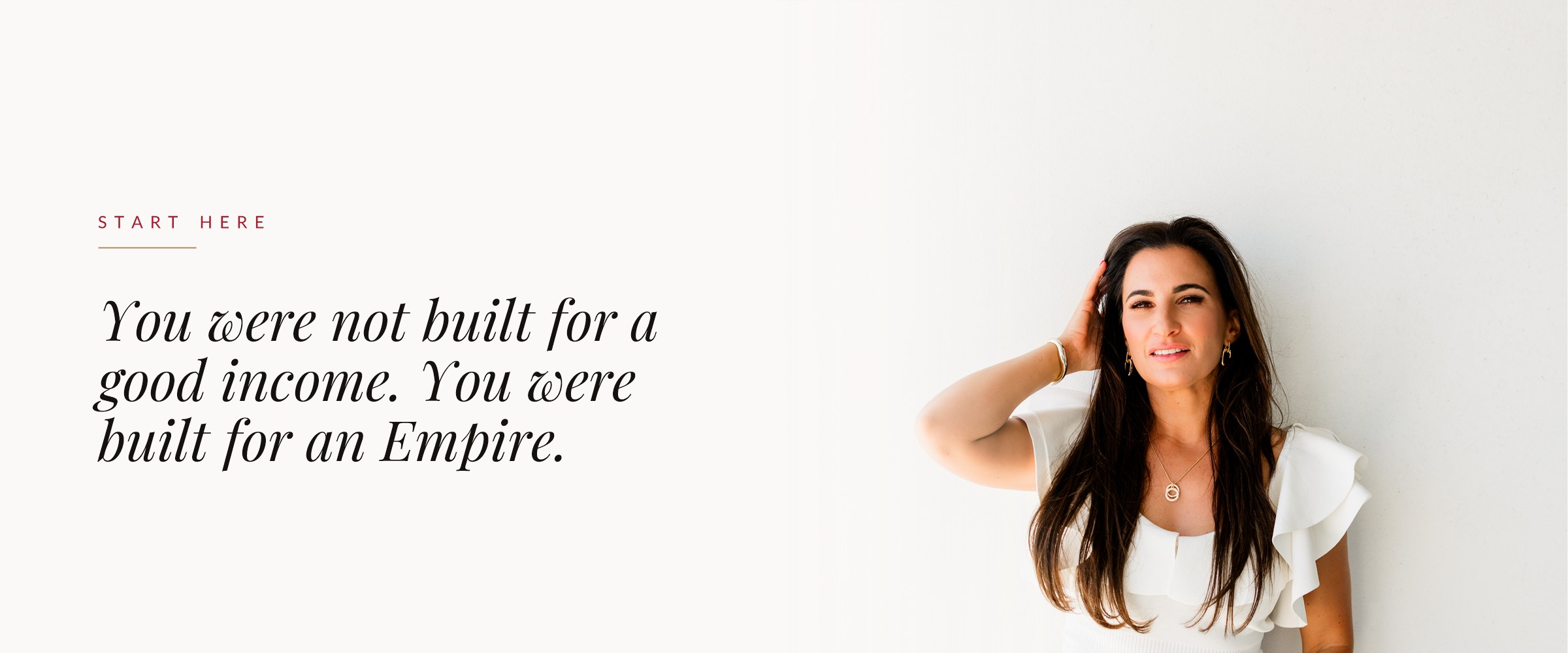 You were not built for a good income. You were built for an Empire.