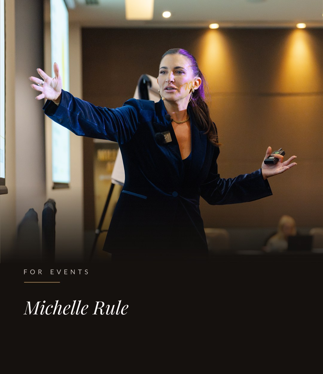 Michelle Rule speaking