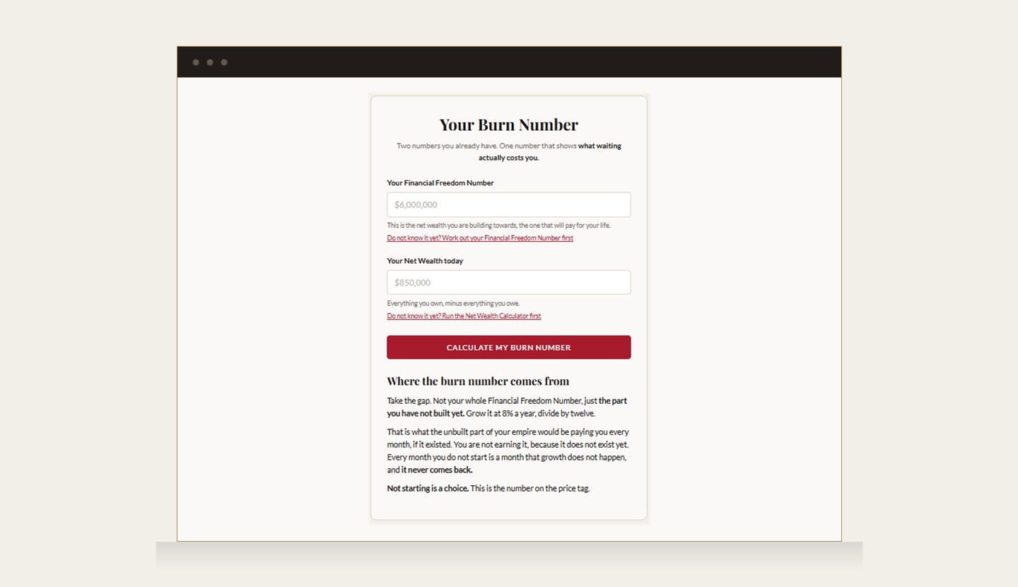Burn Number Calculator