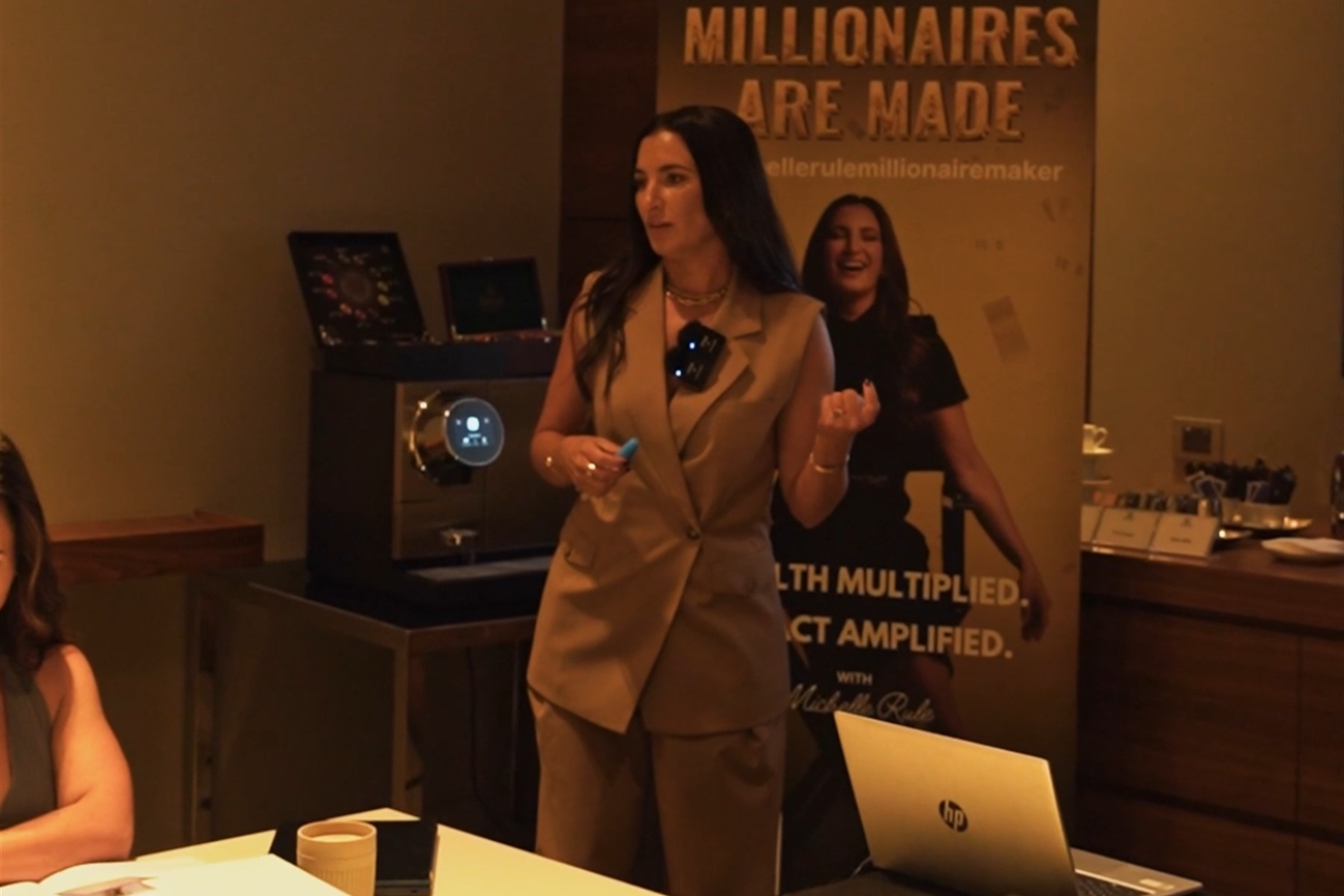 Michelle Rule teaching the room