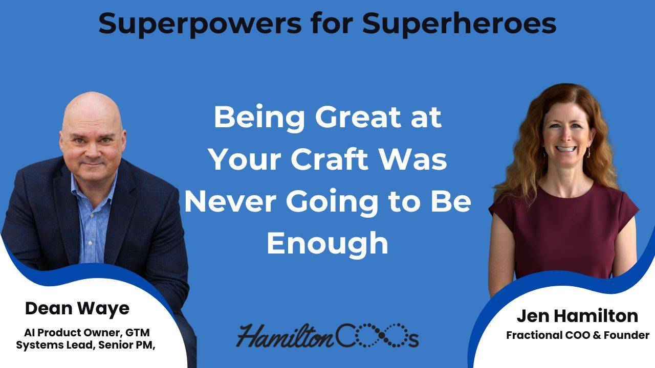 Being Great at Your Craft Was Never Going to Be Enough