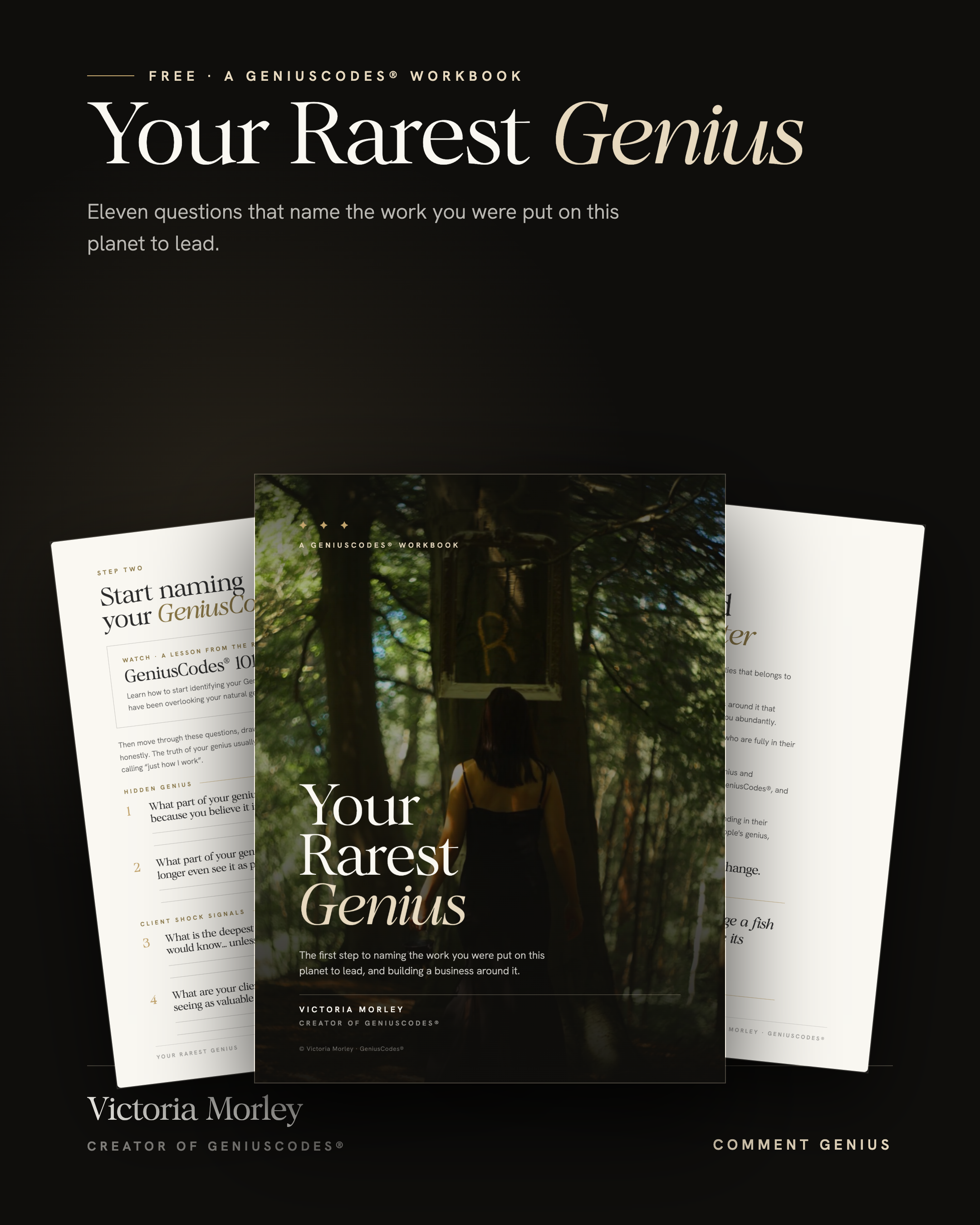 Your Rarest Genius workbook