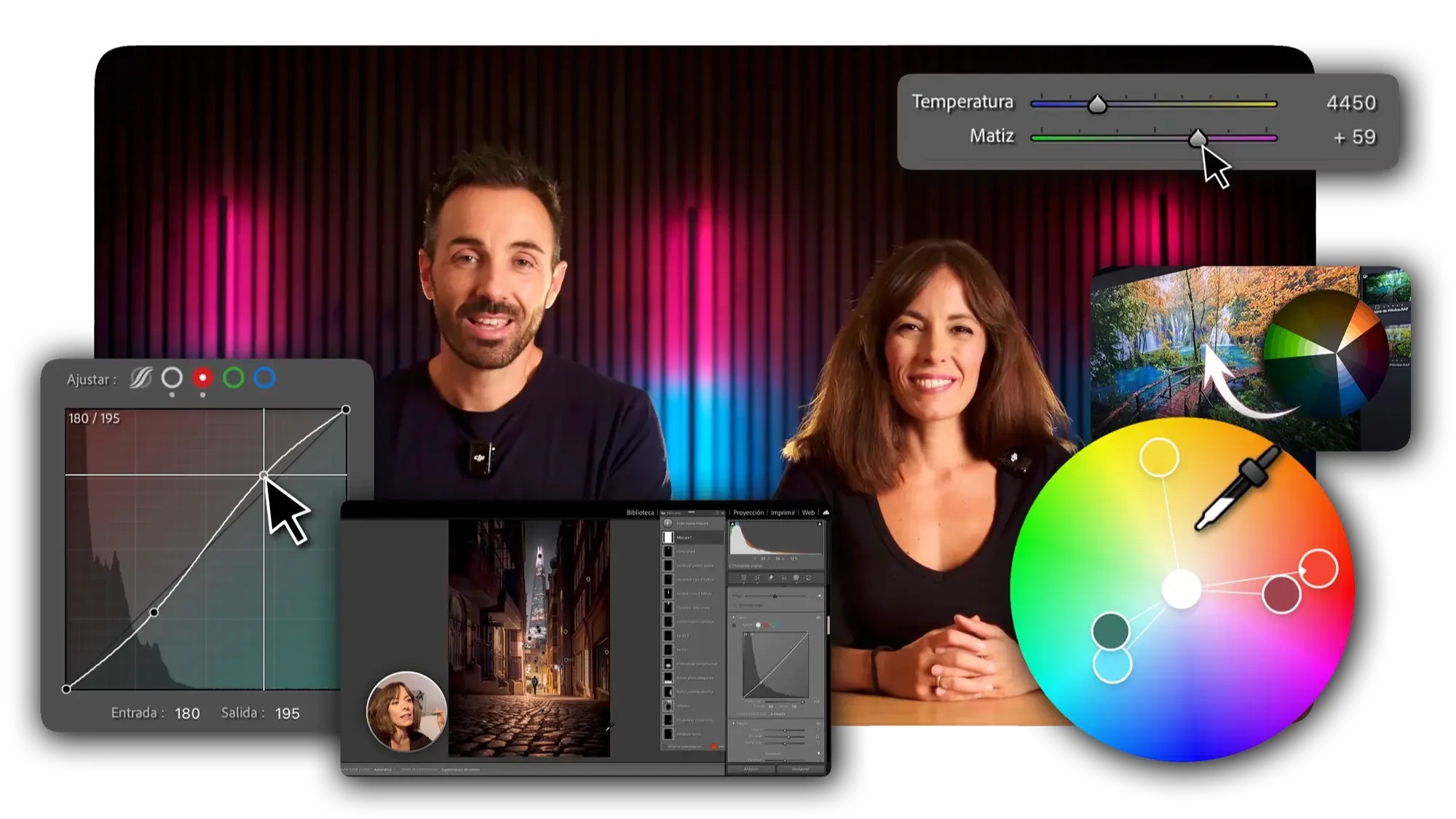 Mockup del curso Teoría y Práctica del Color