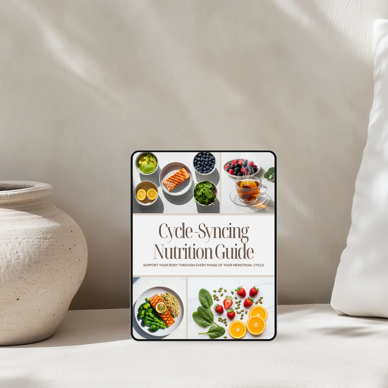 Cycle-syncing nutrition guide cover