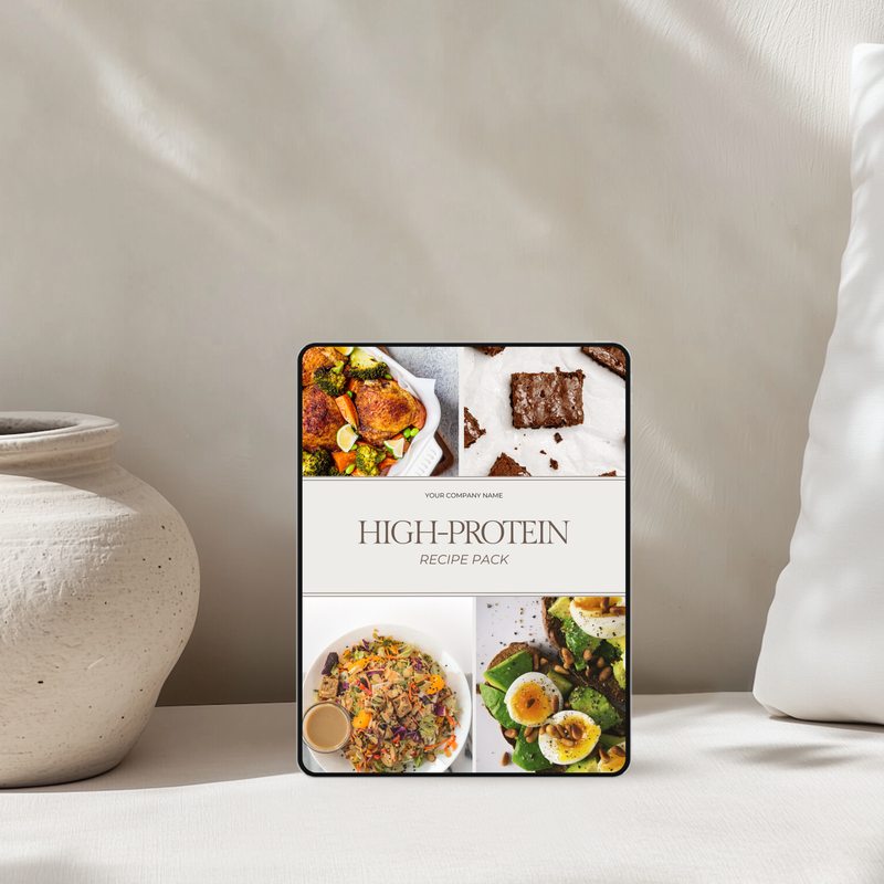 High protein recipe pack cover