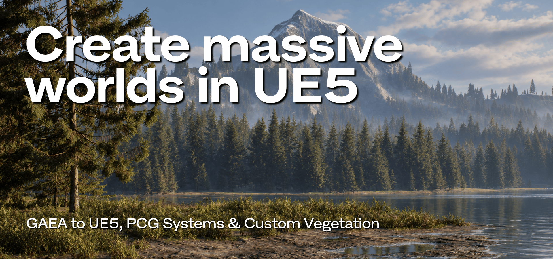 UE5 World Designer course for creating massive open worlds in Unreal Engine 5