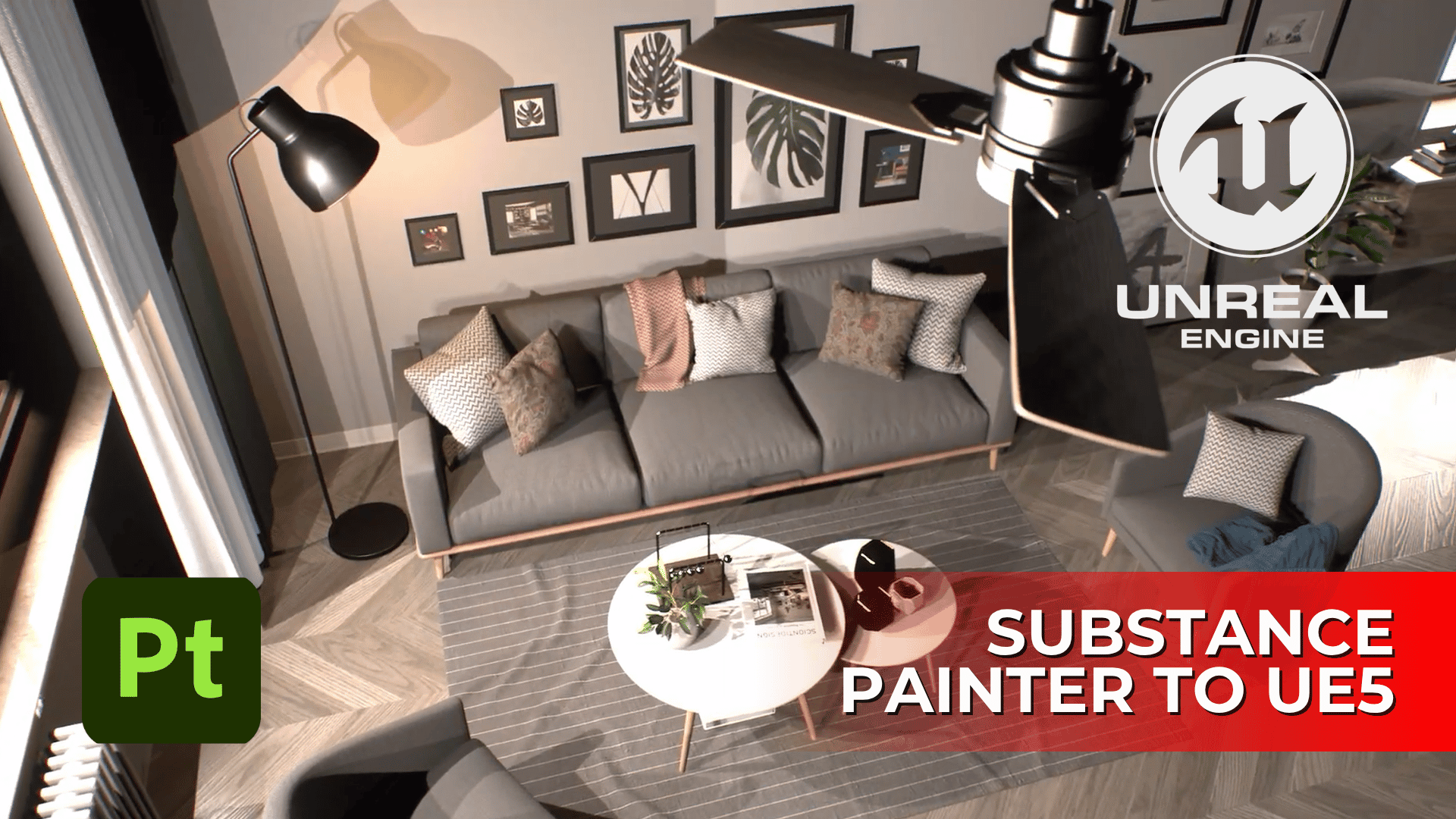 Substance Painter to Unreal Engine 5 course for texturing and UE5 material workflows
