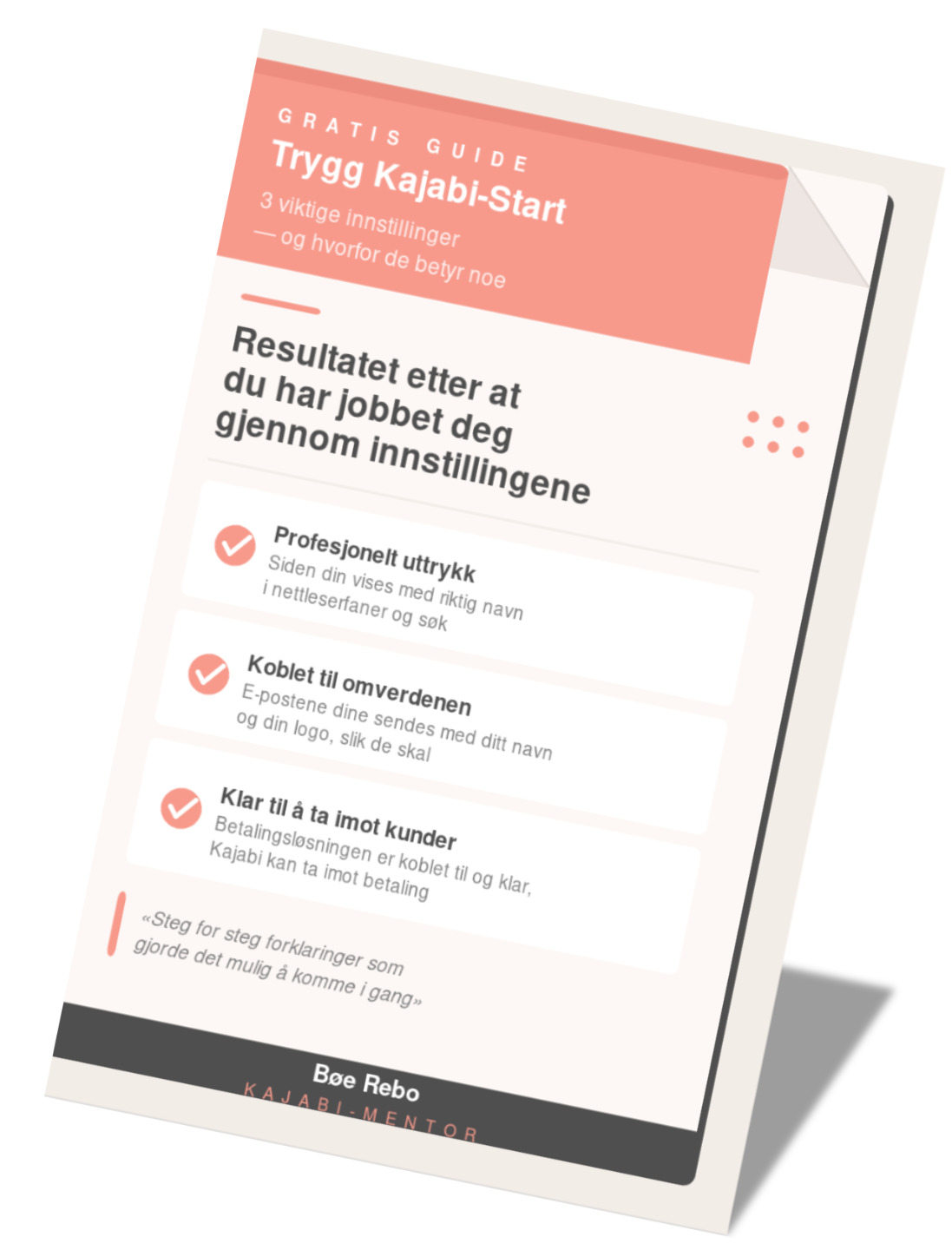 Trygg Kajabi-Start — gratis guide