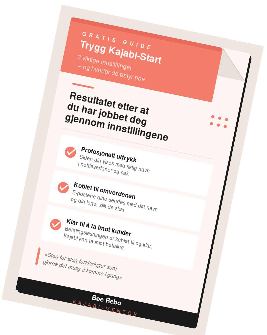 Trygg Kajabi-Start — gratis guide