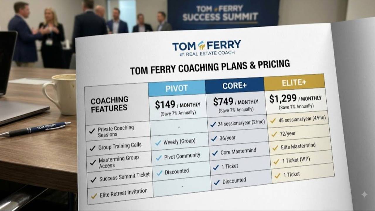 Tom Ferry Coaching Cost 