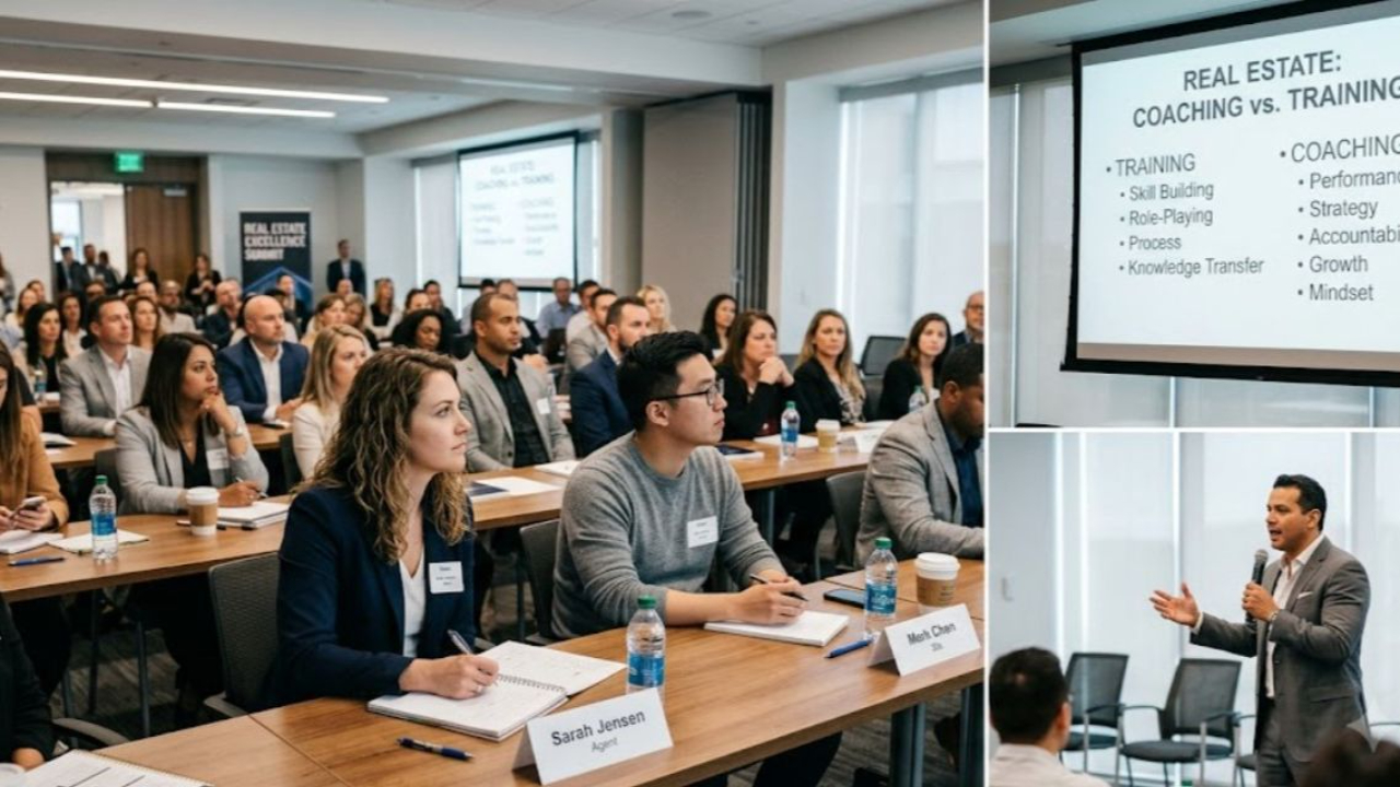 Real Estate Coaching vs Training: What's the Difference?