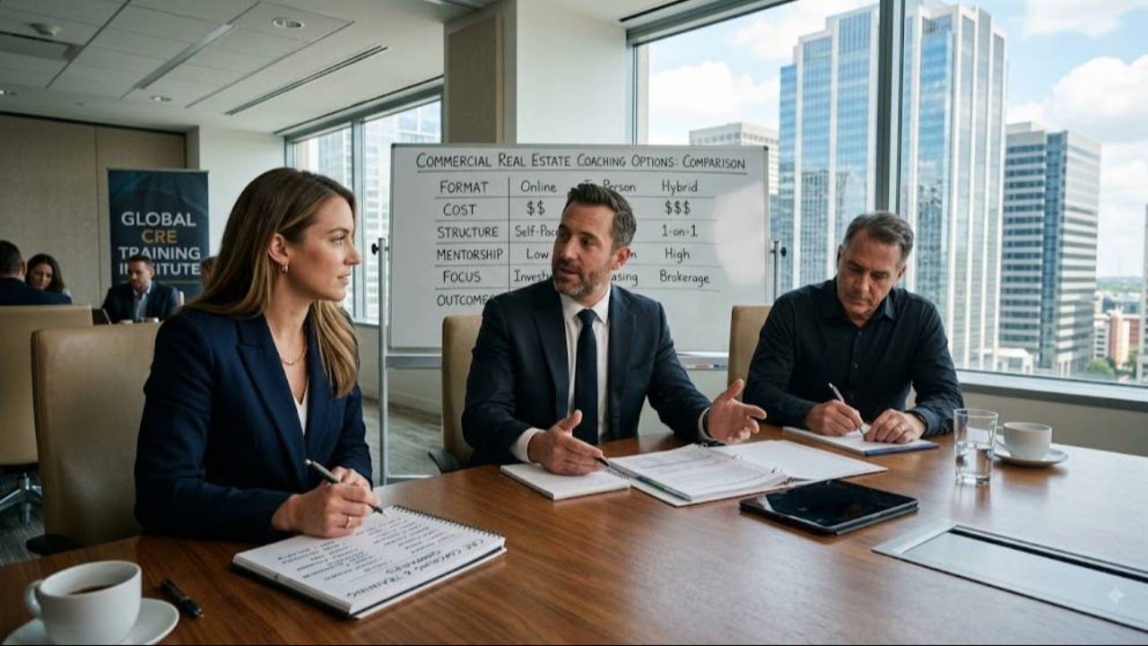 Commercial Real Estate Coaching and Training: Options Compared