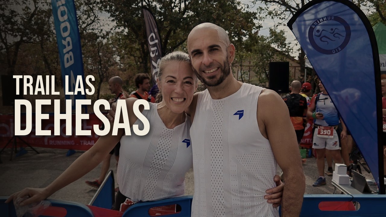 MJ y Manu en la salida del Trail Las Dehesas de la Fuenfría 2026