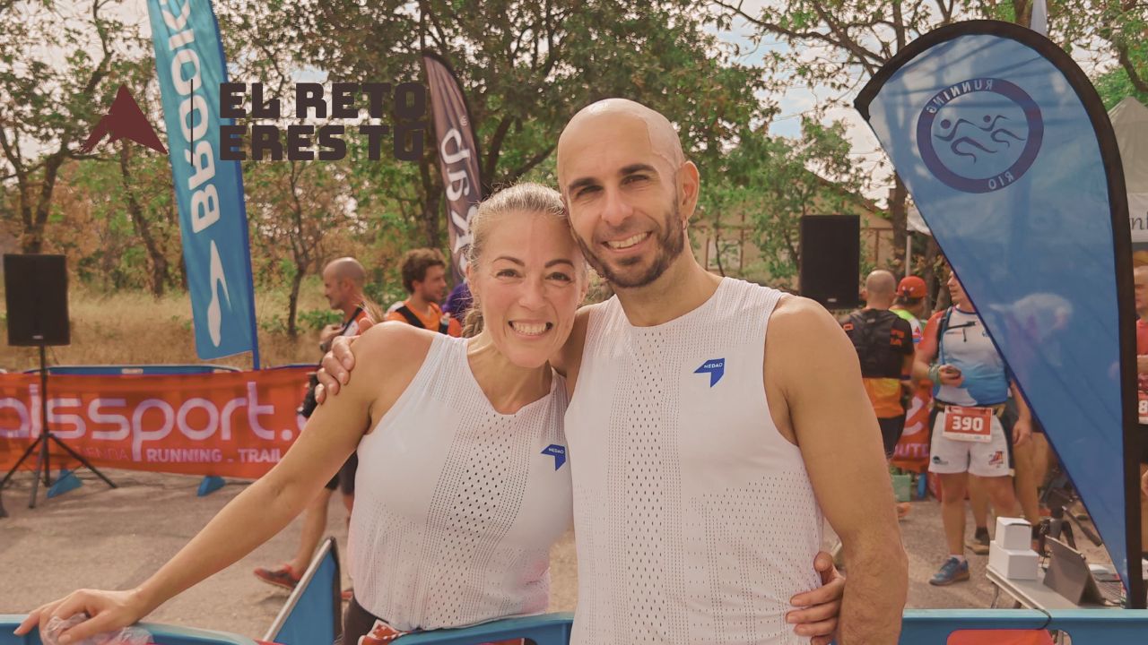 MJ y Manu en la salida del Trail Las Dehesas de la Fuenfría 2026