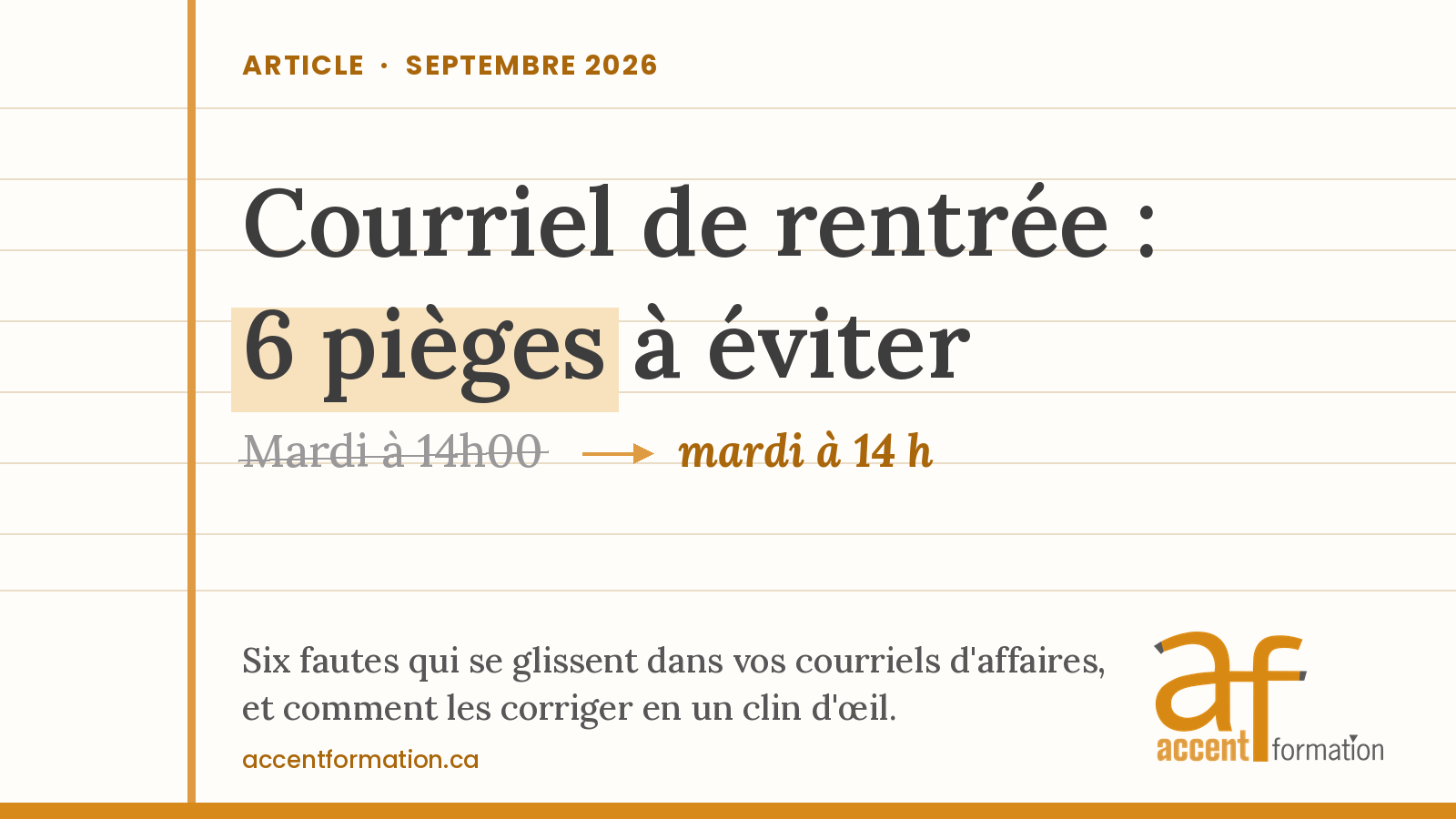 Testez votre français écrit