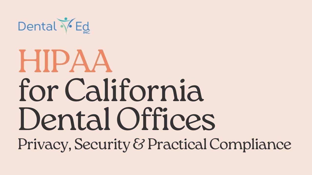 HIPAA for Dental Offices