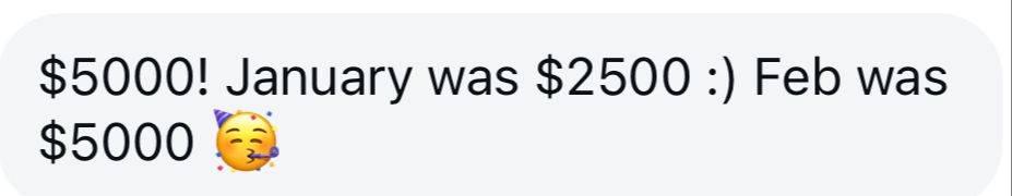 Testimonial screenshot - drop yours here