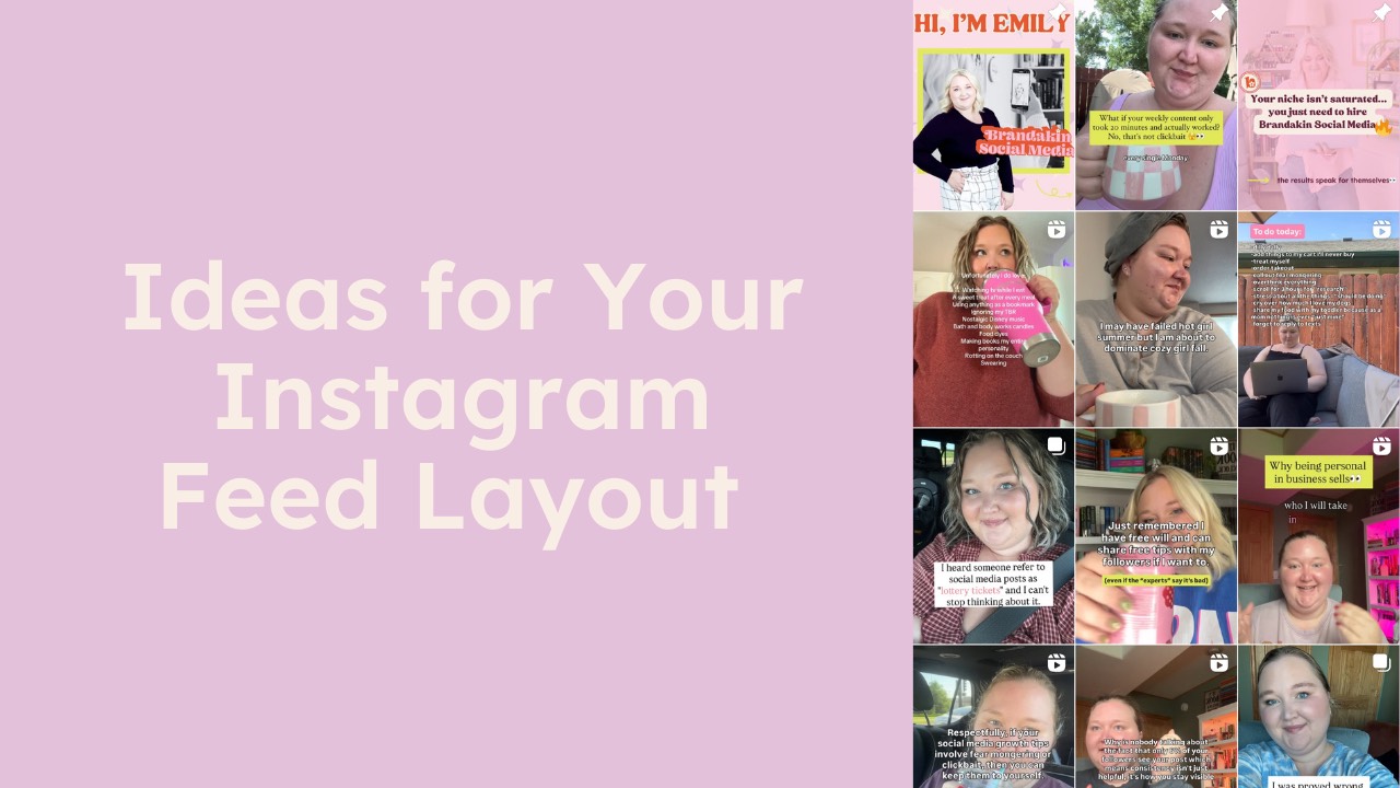 Ideas for Instagram Feed Layout