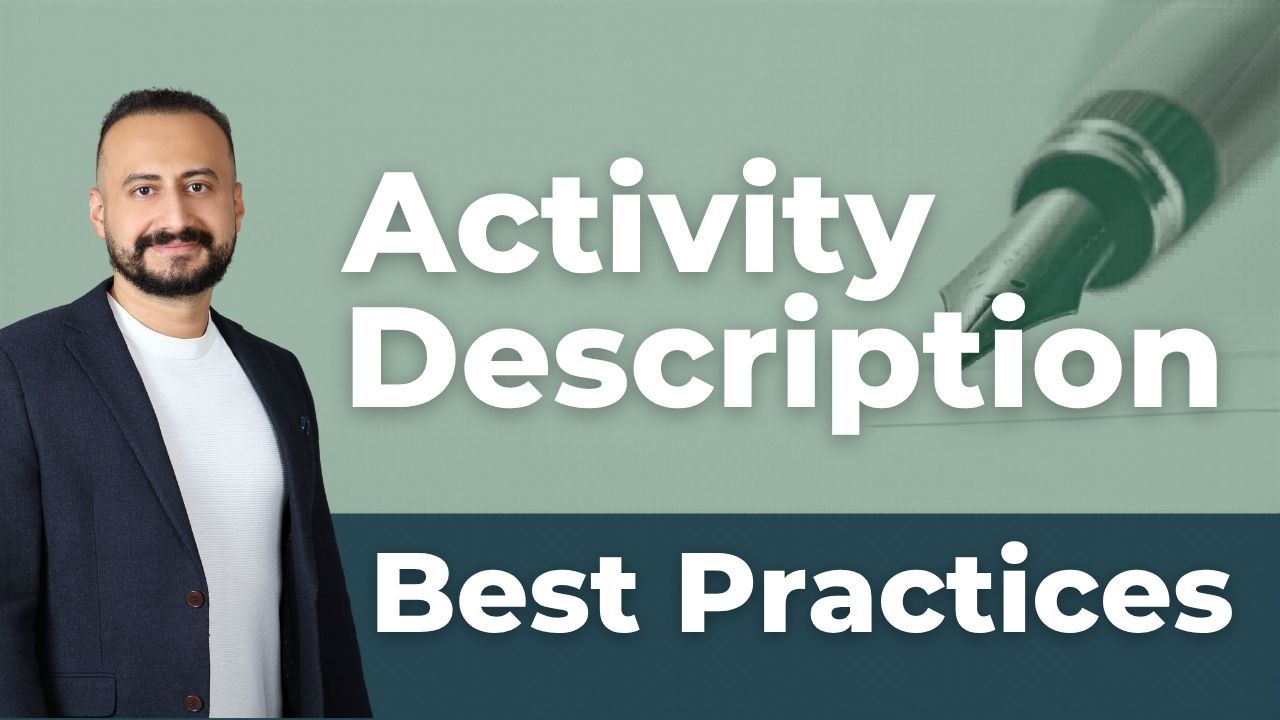 Everything you need to know about Activity description in the schedule