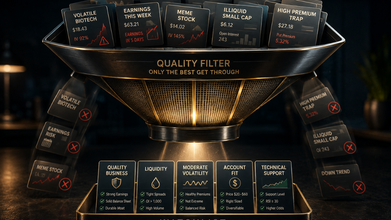 best stock for selling puts