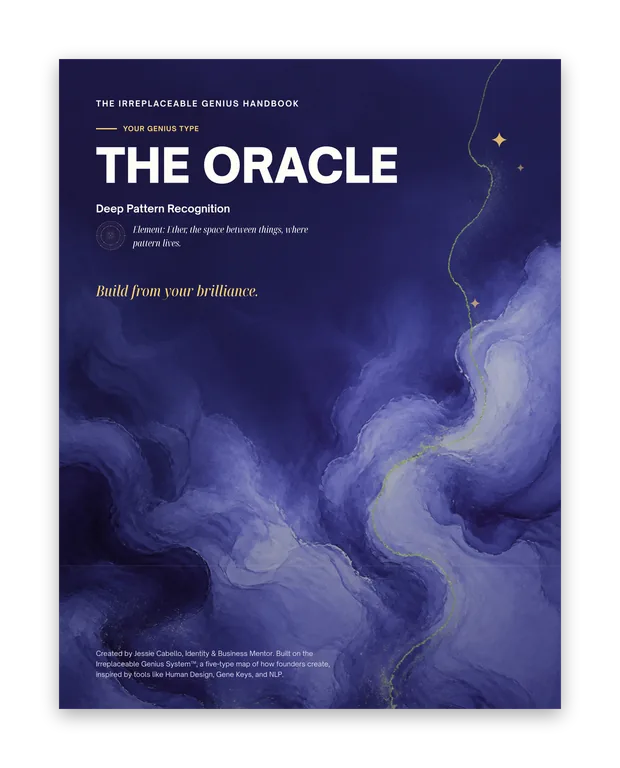 The Irreplaceable Genius Handbook - The Oracle, cover