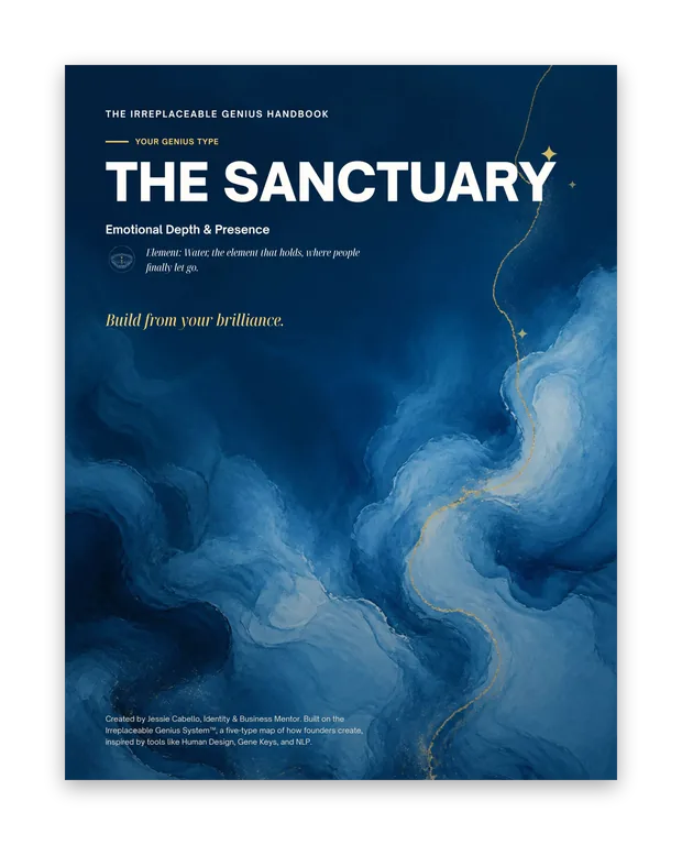 The Irreplaceable Genius Handbook - The Sanctuary, cover