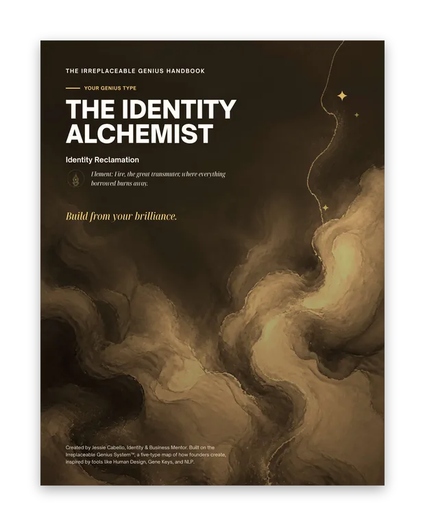The Irreplaceable Genius Handbook - The Identity Alchemist, cover