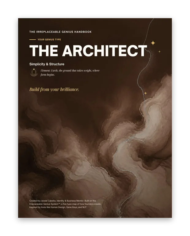 The Irreplaceable Genius Handbook - The Architect, cover