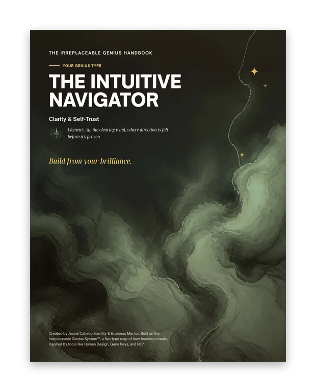 The Irreplaceable Genius Handbook - The Intuitive Navigator, cover