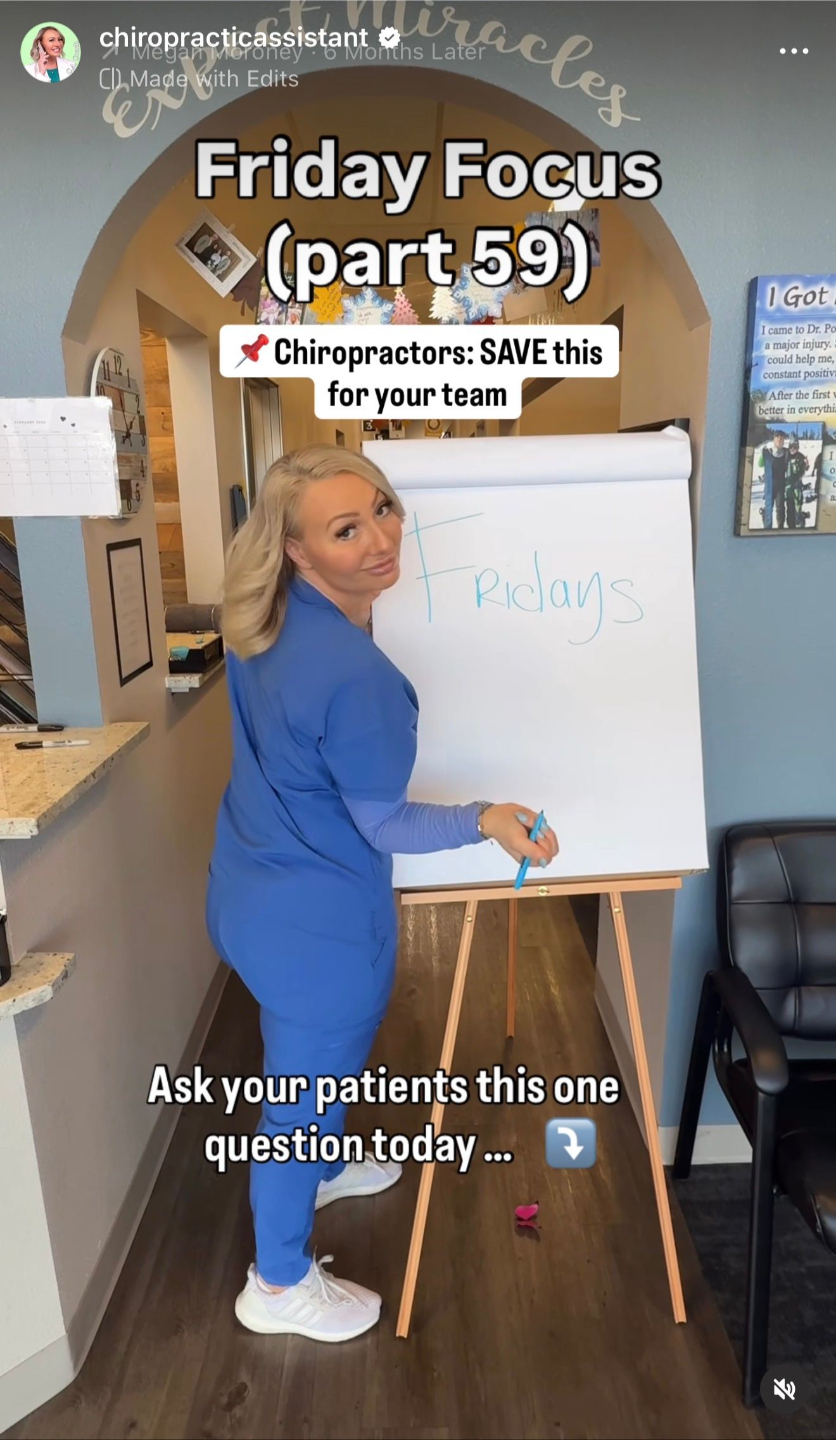 Friday Focus Part 59 - Ask your patients this one question today