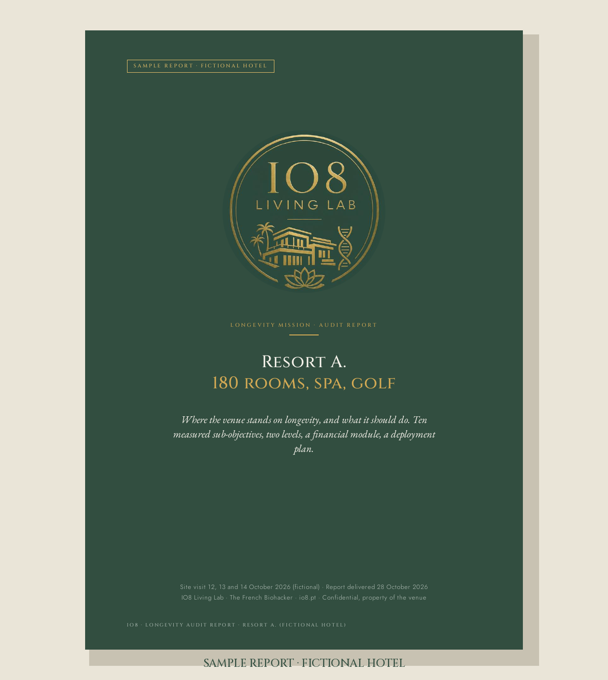 Sample report, cover