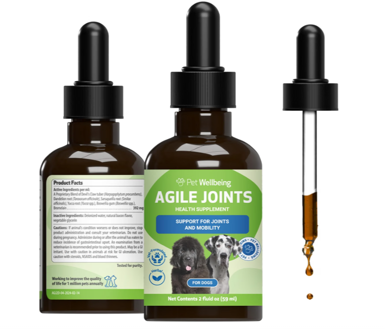 NASC Certified & Vet-Formulated Liquid Joint Supplement with Devil's Claw & Boswellia for Tendons, Ligaments & Mobility