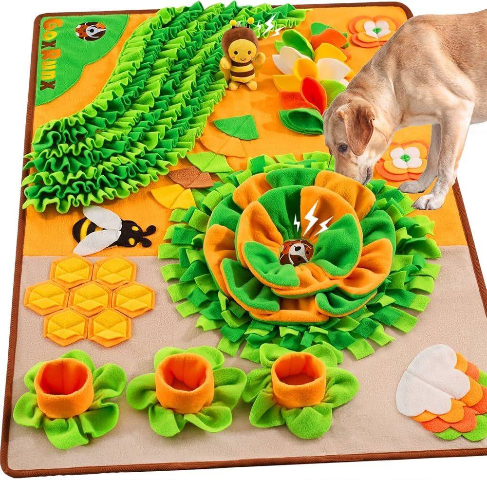 large snuffle mat for dogs with sound and sensory for dogs with cancer to enjoy added mental stimulation