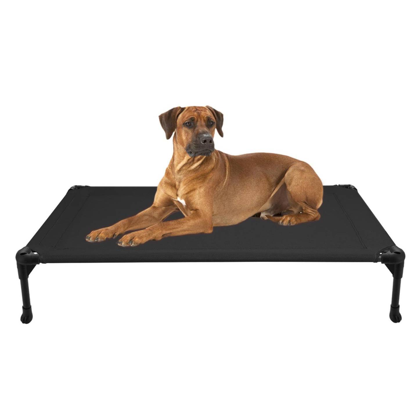 The WARKEY dog bed features with a cool-touch fabric that requires no water, gel, or activation. This dog cooling bed stays cooler, safer, and odorless compared to traditional gel materials. For even better cooling effect, simply place the bed in a cooler area