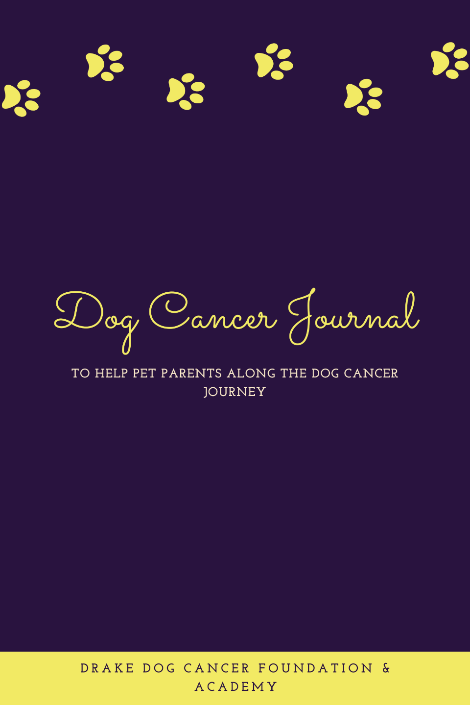 dog cancer journal for dog lovers who need help 