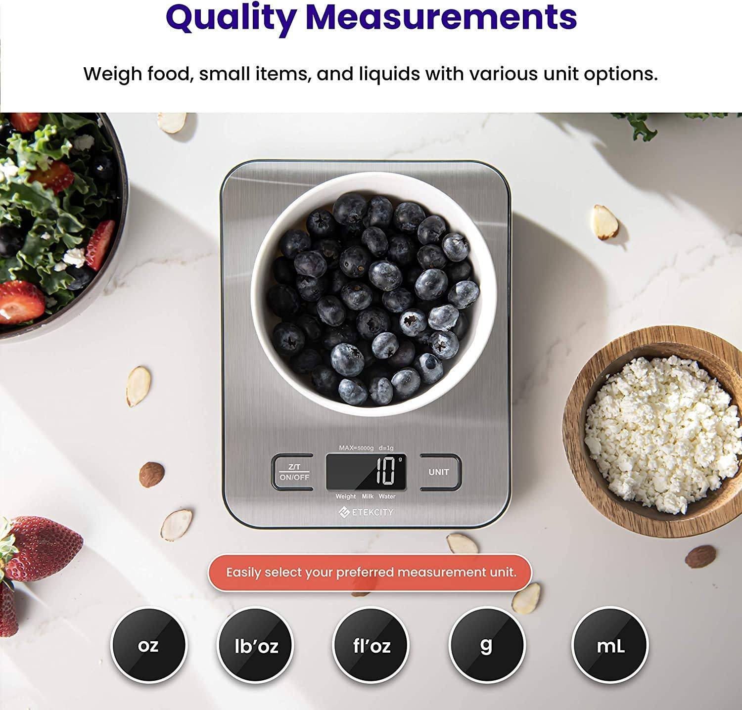 Digital kitchen scale for dog cancer diet meal prep