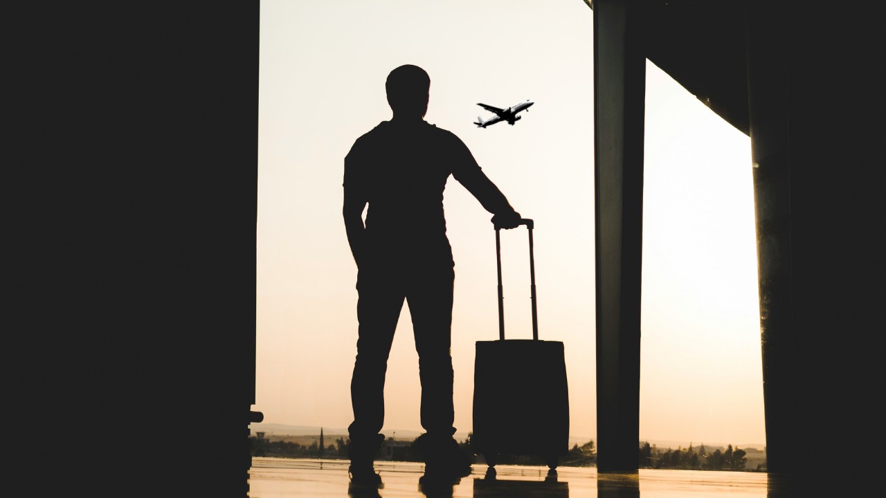 Man at airport