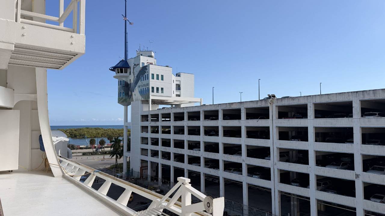 The covered parking options at Port Everglades cruise terminal