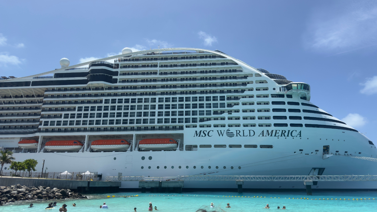 MSC World America ship review, docked at Ocean Cay