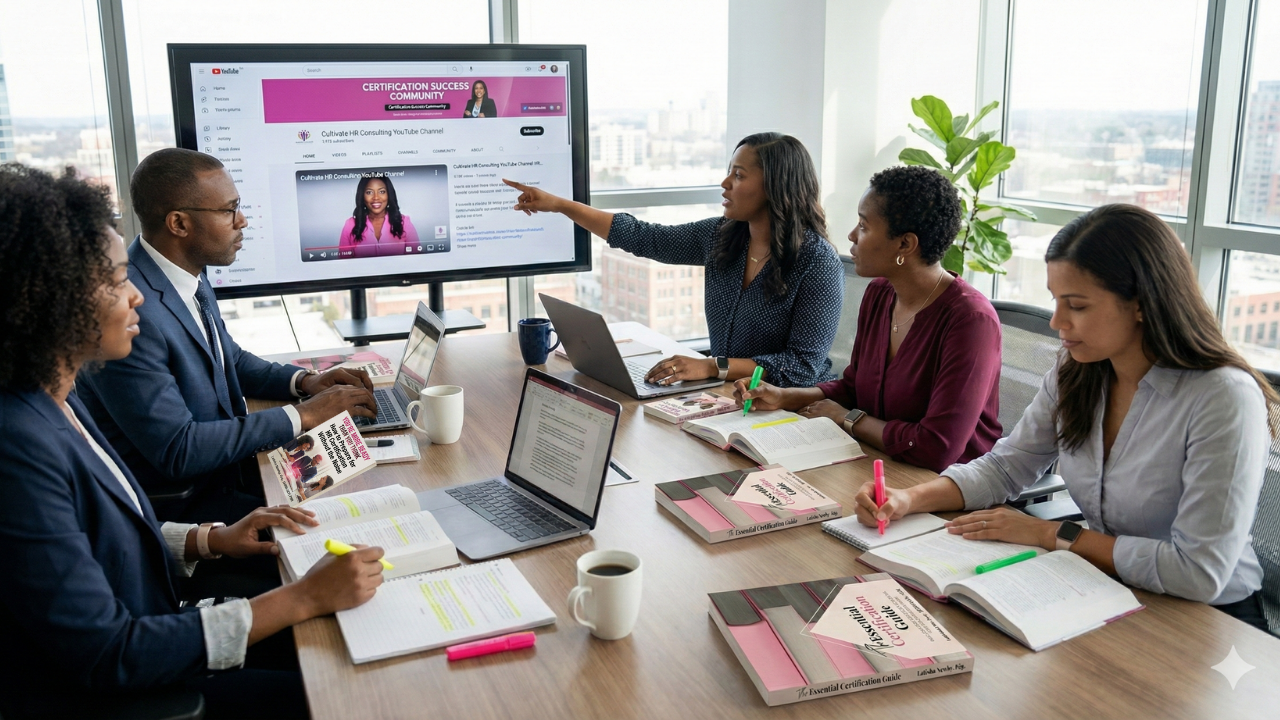 Latisha Newby holding The Essential Certification Guide