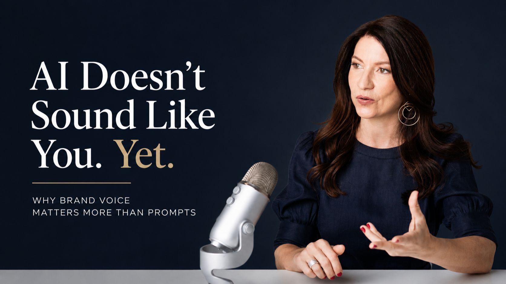 AI works better when it is guided by clear brand thinking, voice and offer context