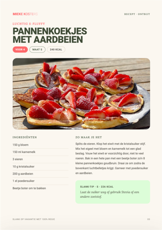 Recept pannenkoekjes
