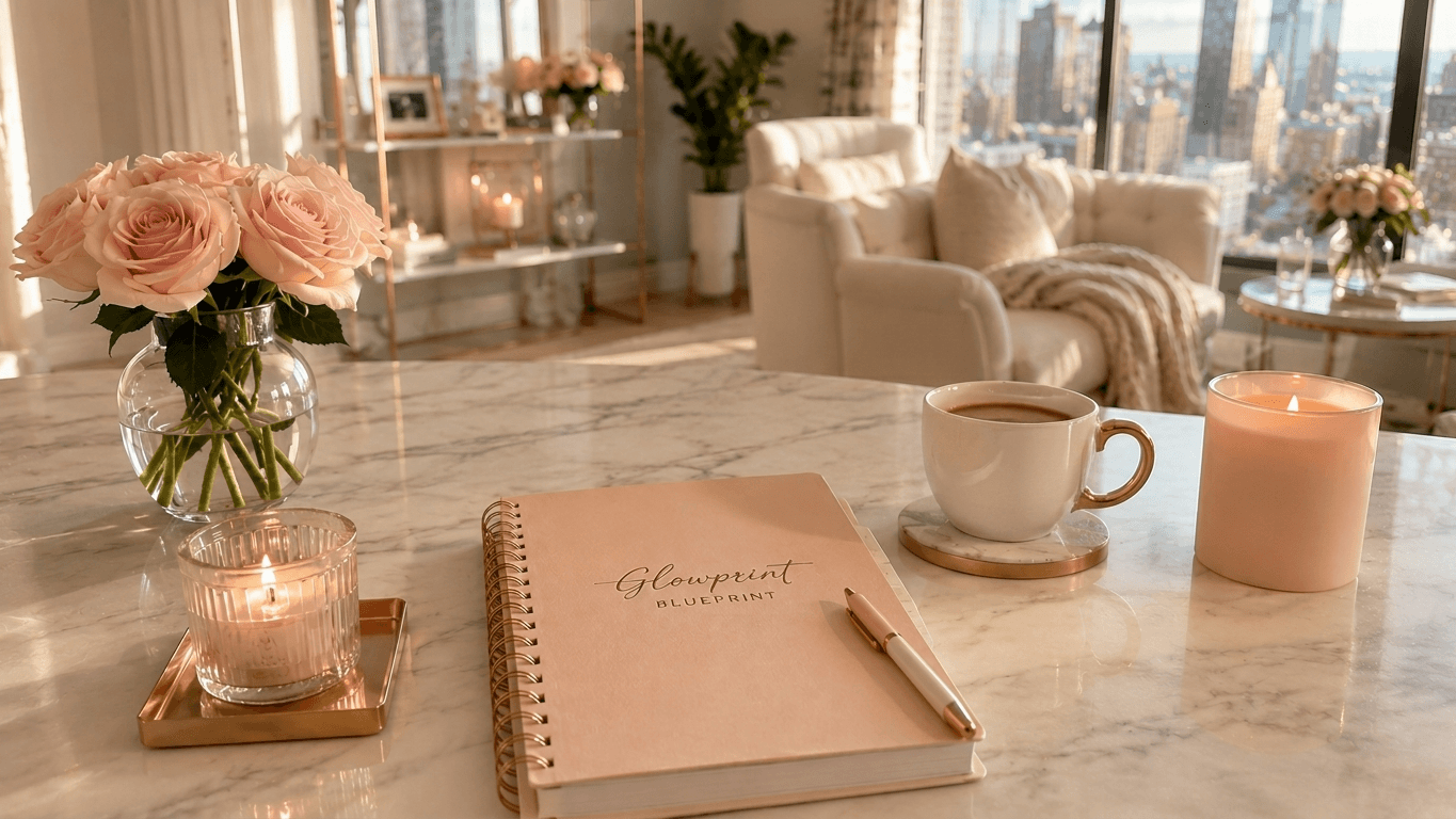 This image is for the blog article "The Glowprint Blueprint: Pricing, Packaging, and Building a Coaching Offer Without Overwhelm"
