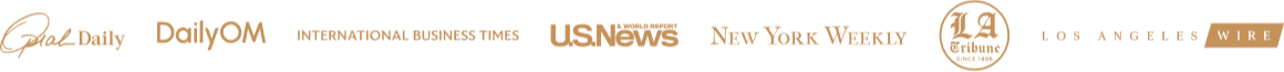 Media logos showing where Trauma Therapist Institute has been featured, including Oprah Daily, DailyOM, International Business Times, USA Today, New York Weekly, LA Tribune, and Los Angeles Wire.